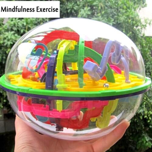 100-299 Step 3D Magic Intelligence Maze Ball Puzzle Castle Logic Game Educational Intelligence Big Ball Magic IQ Balance Kid