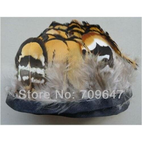 2Yards/Lot Height 5-6cm Pretty Nature GOLDEN YELLOW Reeves Venery Pheasant Plumage feathers Trim Feather Fringe,small feathers