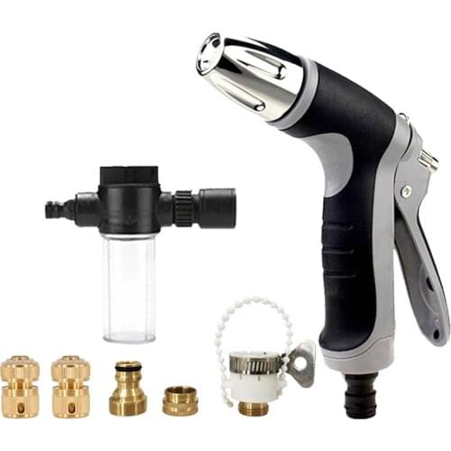 2021 Multifunctional Garden Hose Gun High Pressure Car Wash Water Gun Garden Watering Spray Tool Watering Water Gun Lawn Sprayer