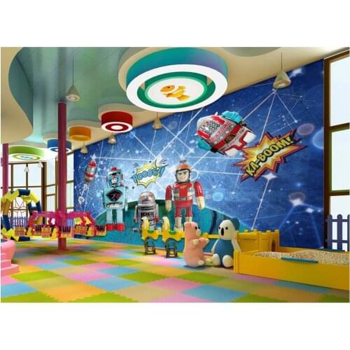 3d wall mural on the wall Custom wallpaper Spacewalk robot doll tooling living room home decor photo wallpaper for walls 3 d