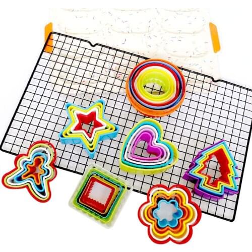 5pcs/set Cookies Cutter Molds DIY cake mold for biscuits cookie plunger mould Kitchen tools accessories