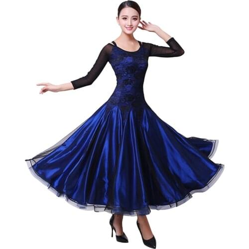 Ballroom Dance Dress Competition Costumes Dresses Standard Dance Dress For Women PerformanceDancewears S M L XL