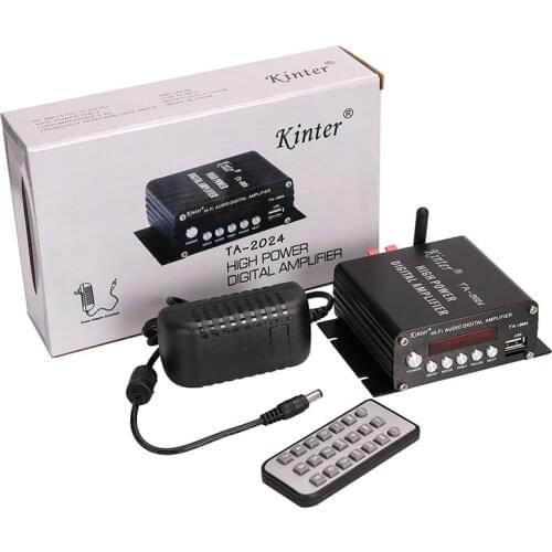 Bluetooth-Compatible 2*40W FM Radio Mp3 Player Audio Power Amplifier HiFi Car Home Theater Music AMP Mp3 Decoder 12V