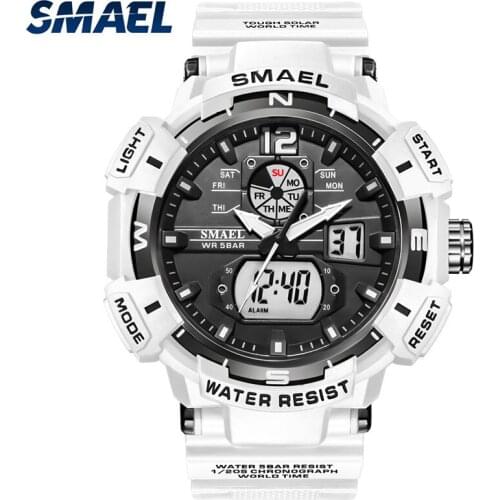 Sport Watch For Men Military Clock Fashion White Hour 50M Waterproof Luminous Hands Wristwatches Digital 8045 Men Watches Quartz