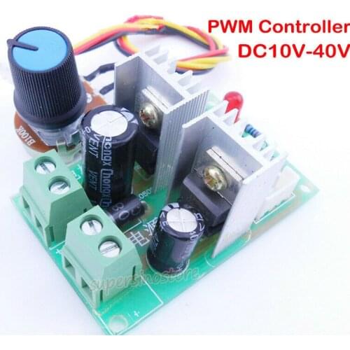 DC10V-40V Motor Speed Control PWM Motor Speed Controller Switch 3A Current Voltage Drive Module 100W Regulator 12V 24V 36V