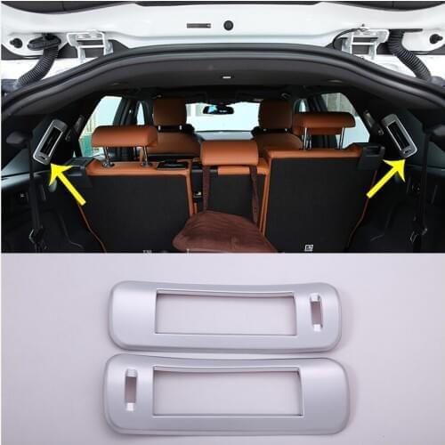 For Land Rover Discovery Sport 2015- 2019 ABS Chrome C Pillar AC Vent Frame Cover Trim Car Interior Accessories