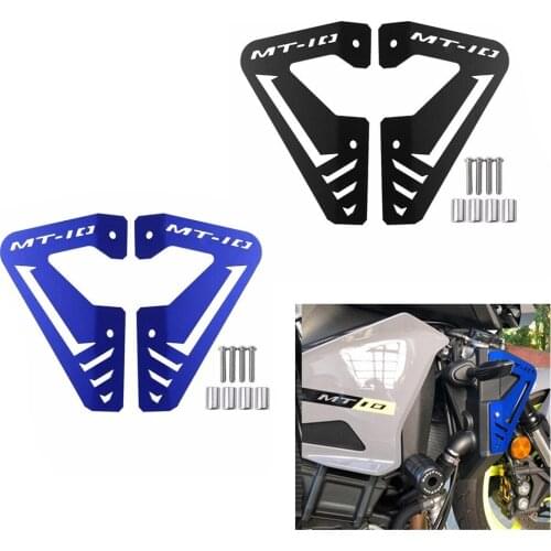 For Yamaha MT10 FZ10 MT-10 FZ-10 MT 10 2015-2020 2019 2018 Motorcycle Aluminum Radiator Side Protector Cover Guard Plate Panel