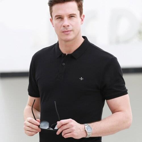 Dudalinas 2021 Brand Polo Shirt Men High Quality New Mens Polo Shirts Business Mens Clothing Embroidery Homme