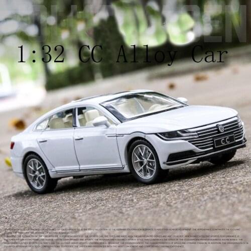 1:32 Alloy Volkswagen-CC Arteon Car Model Die Cast Toy With Sound Pull Back Childrens Toy Gifts Collectibles Free Shipping