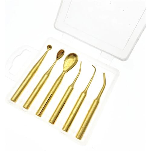 6pcs Wax Tips / Pot for Dental Lab Electric Wax Carving knife Pen Waxer Machine Dental laboratory materials