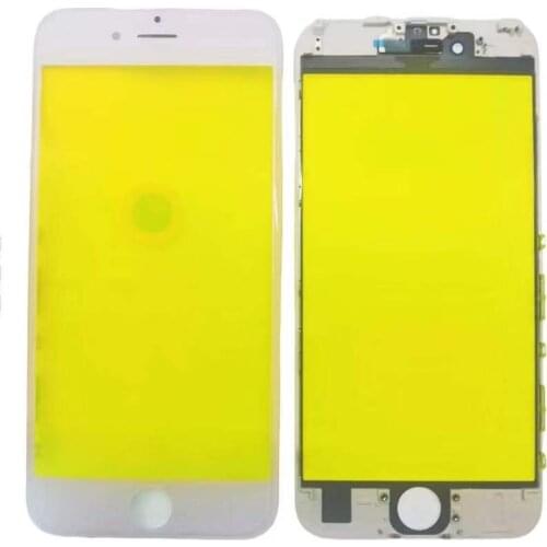Front Glass for iPhone 6 6S Plus 7 Plus Display Touchscreen Incl. Pre-Installed Bezel Frame + Earpiece Mesh Replacement