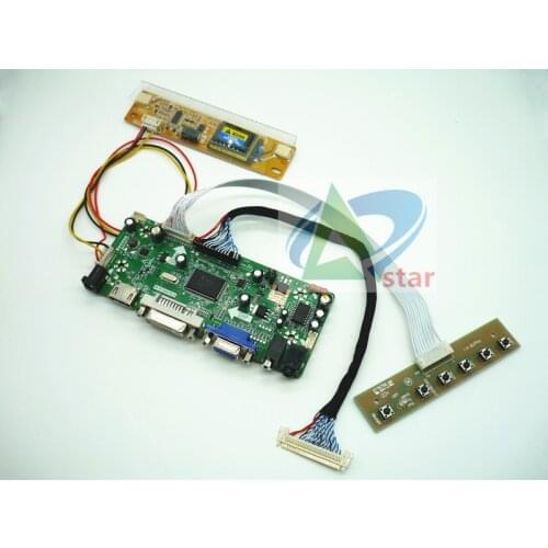 HDMI+DVI+VGA+AUDIO LCD Controller Board kit 20" LTM200KT03 LM200WD1 M200O1_L01/02 1600*900 LCD controller board DIY kits