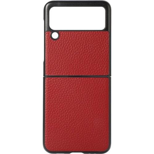 PU Shockproof Mobile Phone Case For Samsung Galaxy Z Flip 3 Folding Phone Protective Cover For Galaxy Z Flip 3 Leather Cases