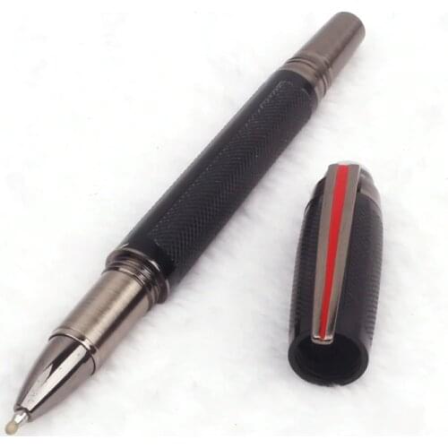 Luxury Writing Ballpoint Pen Roller Ball Pen Metal Balck Grey Ball Point Pens Stationery Gift