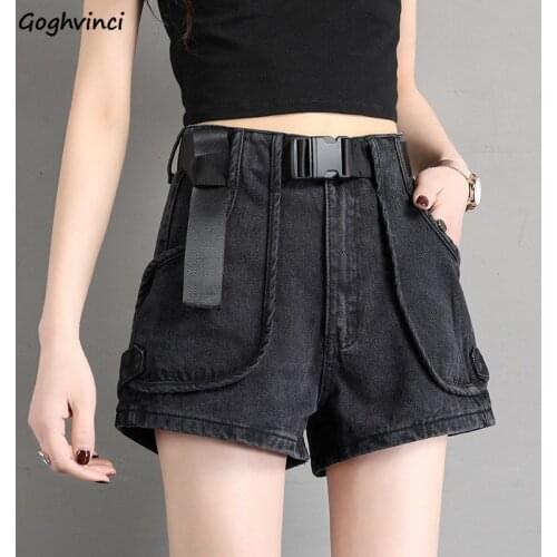 Shorts Women Summer Denim Plus Size 5XL Pockets Slim All-match Leisure Korena-style Streetwear Womens Students Fashion Solid New