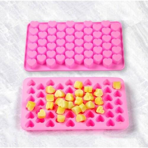 Silicone Heart Mold for Chocolate Cookies Baking Fondant Molds Cake Decorating Ice Cube Biscuit Jelly Tray Cake Baking Mould