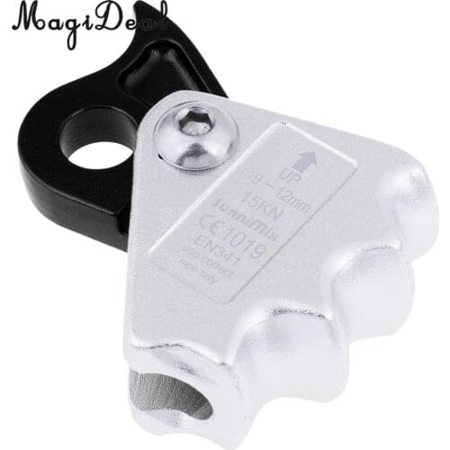 Rock Climbing Grab Fall Arrest Rope Grab Clamp Ascender For 9mm-12mm Rope