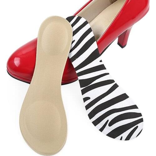 Sponge Seven-point Pad High Heels Womens Non-slip Insoles, Adjustable Size, Shock Absorption, Sweat-absorbing Soft Cloth Surfac