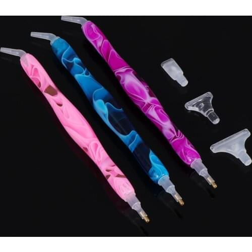 1 Set New 5D Resin Diamond Painting Pen Resin Point Drill Pens Cross Stitch Embroidery DIY Craft Nail Art Sewing Accessories