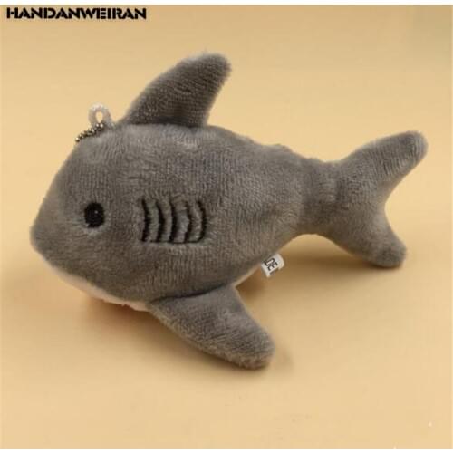 1PCS Shark Plush Toy Small Pendant Cartoon Cute Marine Series Hammerhead Sharks Keychain Wedding Throwing Gift 12CM HANDANWEIRAN