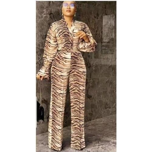 Africa Clothing Print Womens 2 Piece Set Dashiki African Clothes Elegant Office Suits Ladies Casual Top + Pants Matching Sets