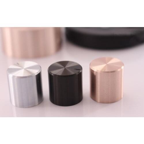 Free shipping 10 PCS Power amplifier case knob volume adjustment aluminum housing knob potentiometer knob cap 17MM club handle