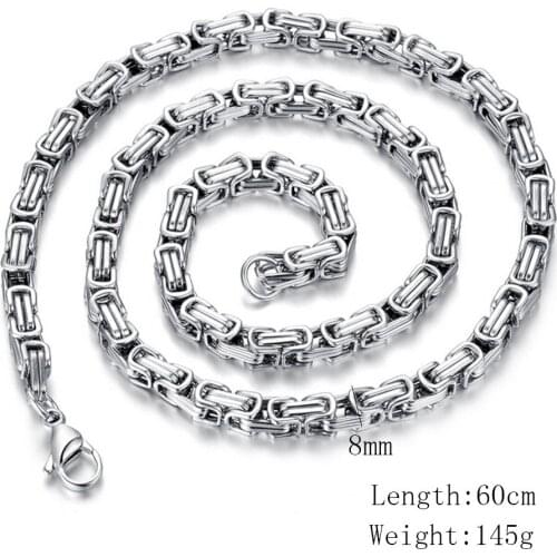 60CM Self Defense Bracelet Titanium Steel Necklace 8CM Thick Necklace Stainless Steel Personal Safety Whip Tool