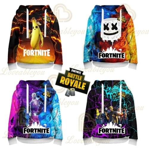 Fortnite Cartoon Jacket Tops Teen Clothes Shoot Kids Hoodies Hero Game 3D Hoodie Boys Girls Harajuku Sweatshirt
