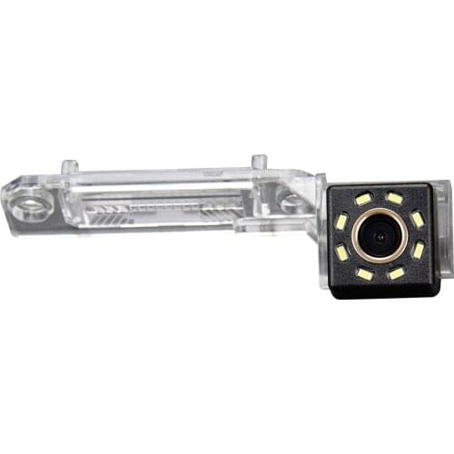 Misayaee Car Rear View Reverse Parking Camera Golden 8 Led for Caddy Golf MK4 Passat B5 B6 Transporter T5 Multivan Touran