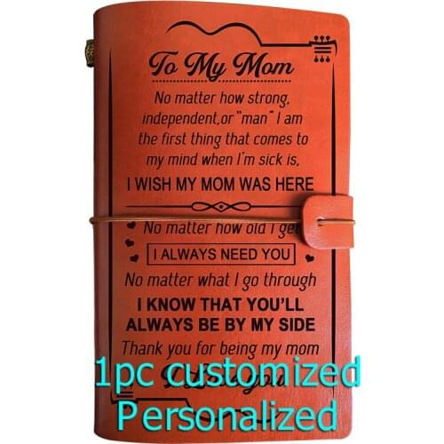 Engraved Leather journal personalized gifts to my husband BJ126 Customized Notebook A5 Dropshipping Supplier US Store Diary