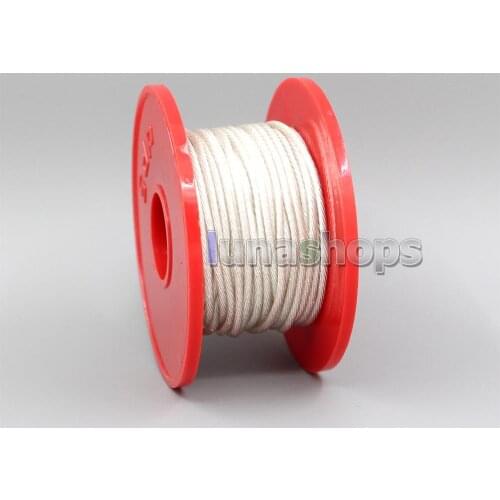 LN006469 Hi-Res Litz 154*0.05mm Bulk Extremely Soft 99% 7N Pure OCC Silver Plated Earphone Headphone DIY Cable