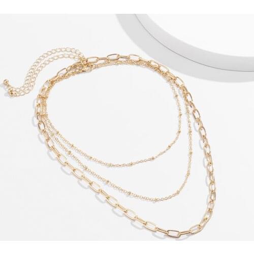 Multilayer Choker Necklace Jewelry for Women Chain Charm Necklace Accessories New Year Gifts