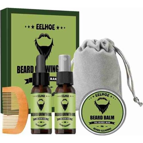 1pc Mens Beard Care Set Beard Oil Beard Cream Nourish Men Mustache Growth Smoothing Beard Spray Beard Care Kit