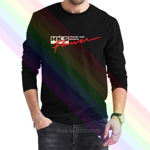 Newest 2020 Summer HKS Logo Humor Tee Shirt Present 100% Cotton Tops Graphic Homme Tops Tees S-4XL