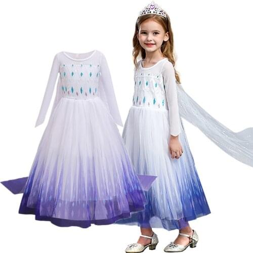 4-10 Years Princess Dress Halloween Carnival Costume Girls Dress Children Party Clothing Kids Fancy Vestidos Infantil