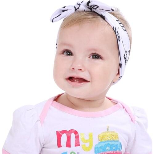 1pcs Lovely turban Headband Fashion Bunny Ear Girl Headwear Bow Elastic Knot Headbands DIY Bowknot Headwear Hair Accessories