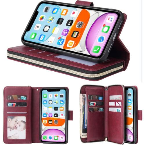 Zipper Case Luxury Leather Flip Wallet Cover For Huawei P10 lite WAS-L03T Case Phone Card Slot Phone Cover Bag