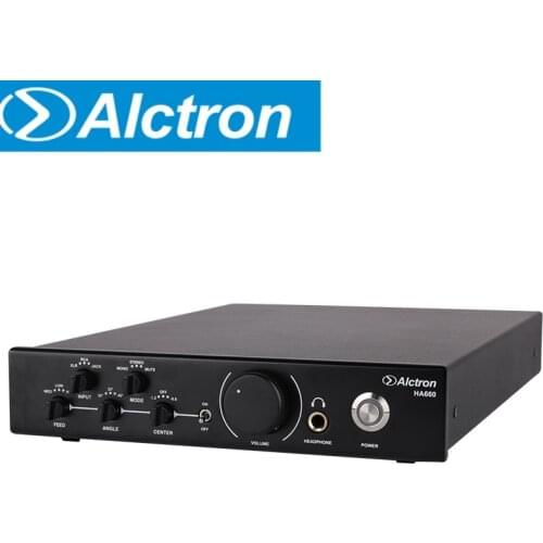Alctron HA660 premium monitor stereo headphone signal amplifier suitable for home studio, mobile recording and mixing
