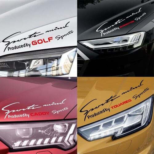 Car Styling Lamp Eyebrow Decor Sticker For Volkswagen VW golf 4 motion MTM Blue Motion Polo Scirocco CADDY Beetle Passat