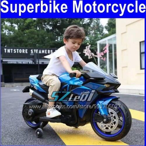 Boys Girls Tricycle Electrical Car Dual drive Baby 12V Large Battery Motorbike Kids Toys Moto Bikes Children Electric Motorcycle