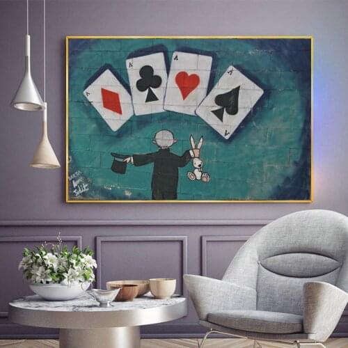 Street Griffiti Art Posters and Prints Canvas Wall Art Decor Modern Abstract Art in Barcelona Four A Picture for Room Decoration