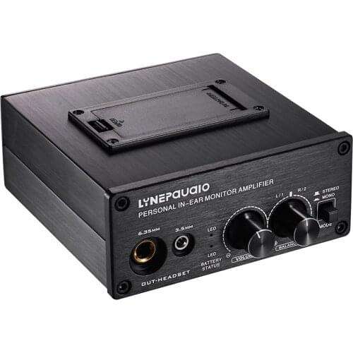 Mono/ Stereo Headphones Amplifier Amp with Dual XLR Inputs 3.5mm & 6.35mm Headphone Jacks Volume Control for Outdoor Performance