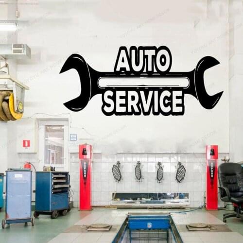Auto Service Logo Vinyl Sticker roll , Tires Repair,car Studio Shop Window removable Sticker waterproofHJ26