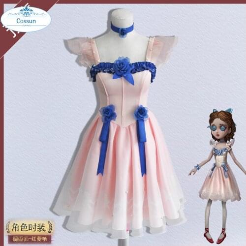 Identity V The Red Shoes Game Suit Dress Uniform Cosplay Costume Halloween Party Outfit For Women New 2021