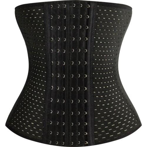 Women Waist Trainer Cincher Body Shaper Sexy Hollow Slimming Belt Underwear Tummy Postpartum Control Steel Corset Bustiers
