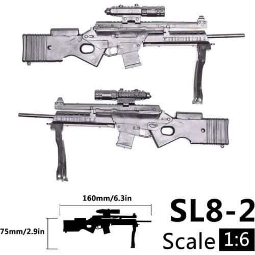 1/6 1:6 PKP SL8 AK47 MG42 Machine Gun 4D Plastic Assemble Gun Model For 12" Soldier Weapon Action Figure Accessory Model Toys