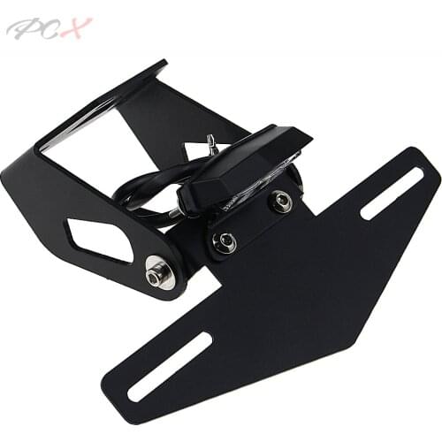 For KAWASAKI Ninja 400 Z400 2018 2019 Motorcycle Rear Tail Tidy Aluminum License Plate Holder Fender Eliminator Kit Black 1 Set