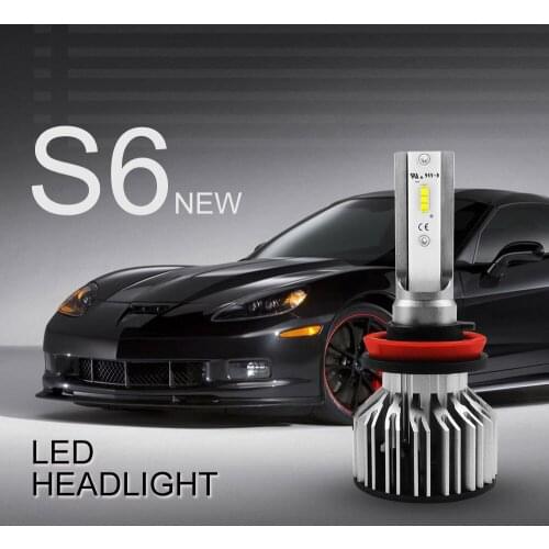2PCS IP68 Car LED Headlight Bulb Kit H11 9005 9006 9003 H1 H7 200W 20000LM 6000K Bright S6 LED Bulbs Lamp For Nissan COB Lights