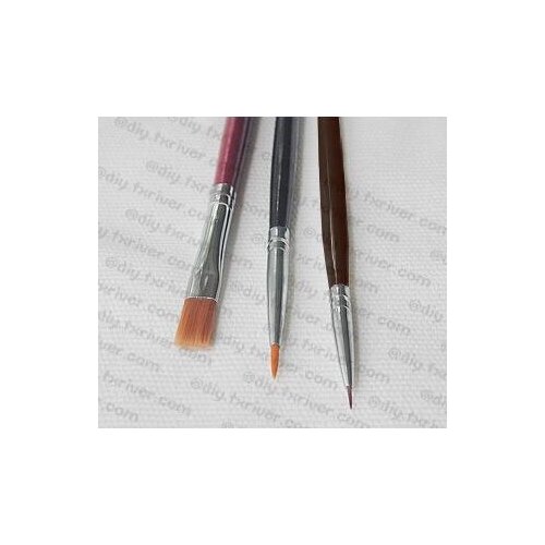 3pcs/set Flat Pen Set BJD Doll Fine Class Model Hand Make Makeup tools blyth doll paint change makeup tools diy Face pen