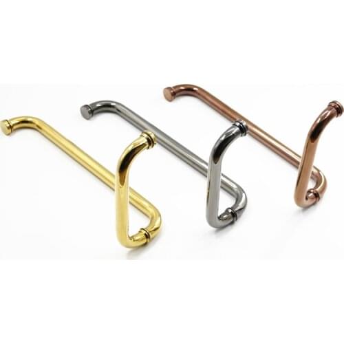 304# Stainless Steel Round Glass Door Pull Handle Commercial Shower box
